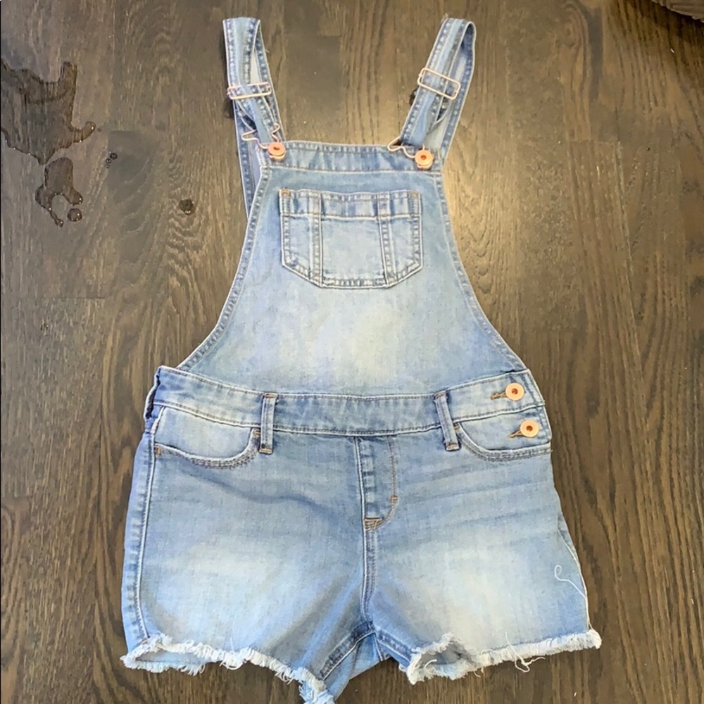 Abercrombie and Fitch kids short overalls